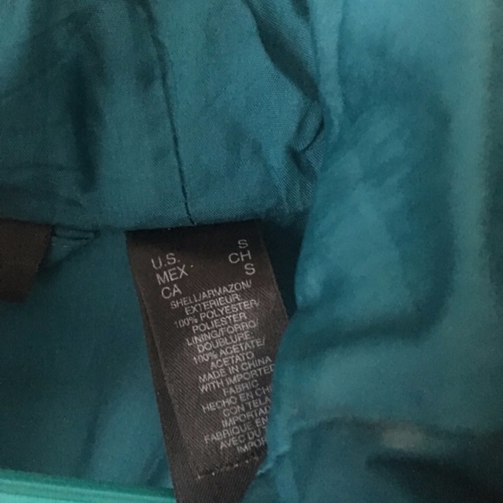 DKNY Active Teal Ski Puffer Jacket with Faux Fur - Picture 3 of 3